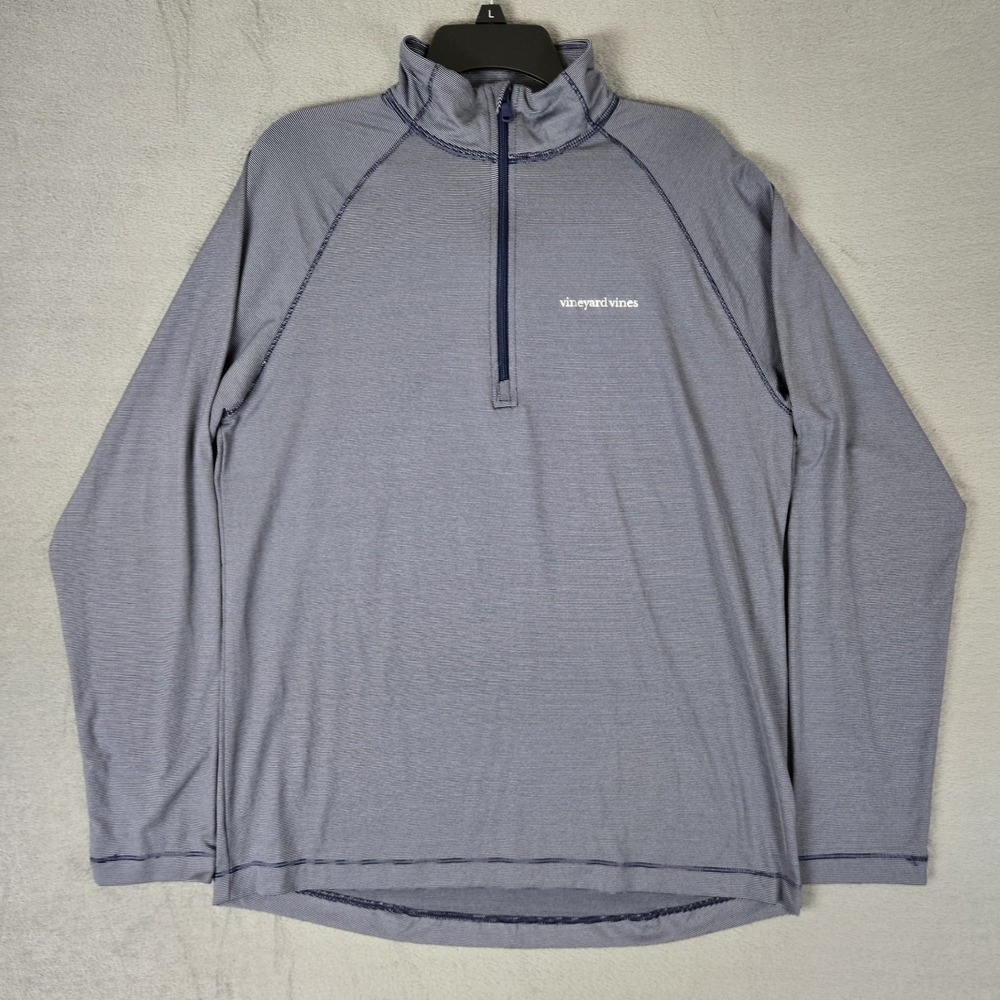 Vineyard Vines Pullover Mens Small Blue Performance Quarter 1/4 Zip Golf‎ Blue